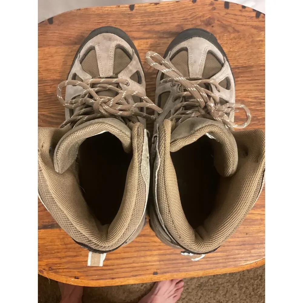 High Sierra Trinity Hiking Boots Size 10 Brown Tan Leather Trail Outdoor